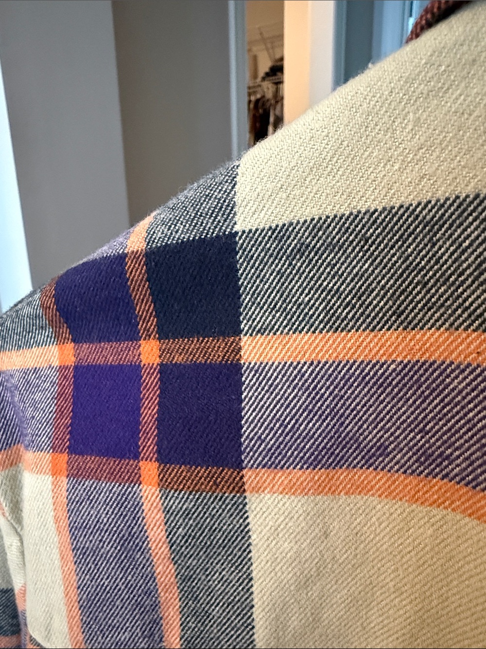 cotopaxi Yellow, Navy & Orange Plaid Button-Down Shirt - Picture 4 of 4